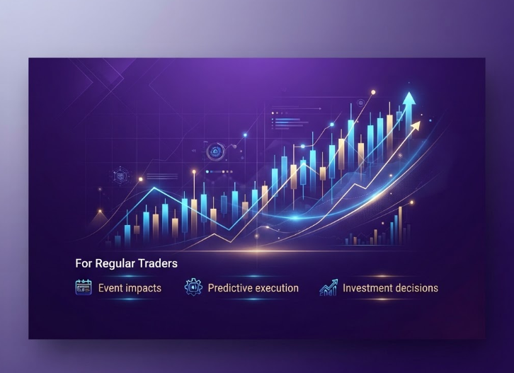 Market candlestick chart for regular traders